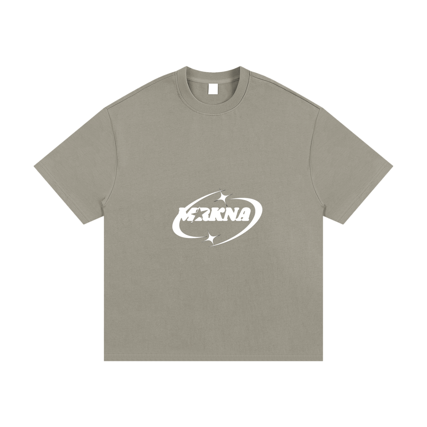 Black ODMPOD Essential Heavyweight Cotton T-shirt laid flat, showing front design and soft, durable fabric.