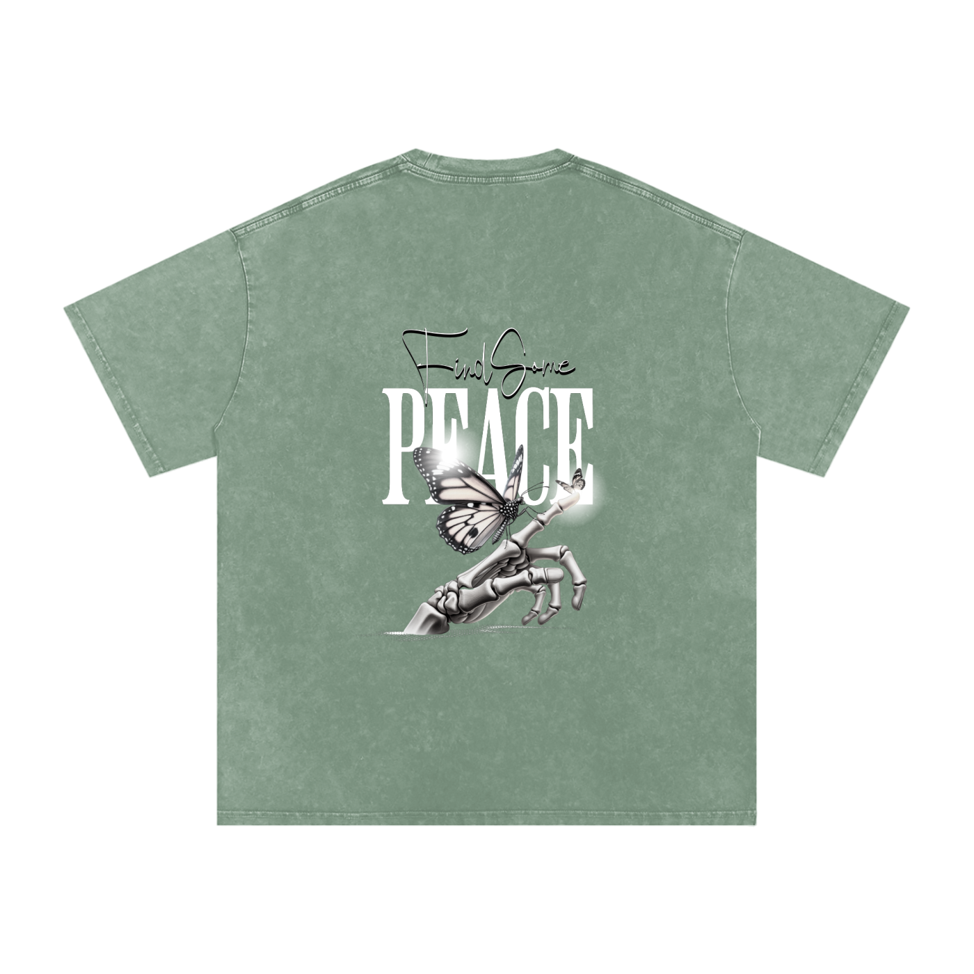 Snow Washed Oversized Cotton T-Shirt
