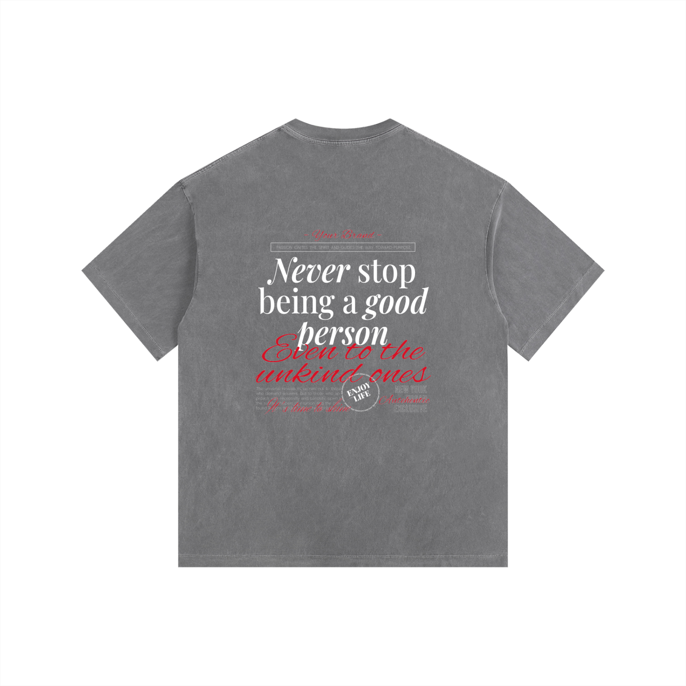 Vintage Washed Oversized Cotton T-Shirt