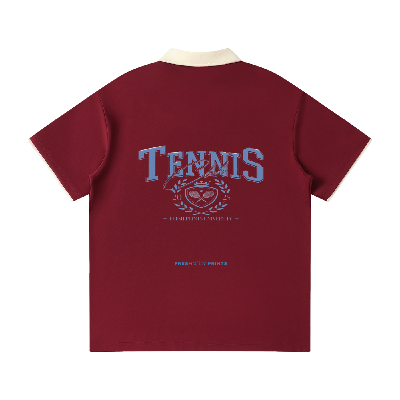 Contrast Collar Raglan Polo Shirt
