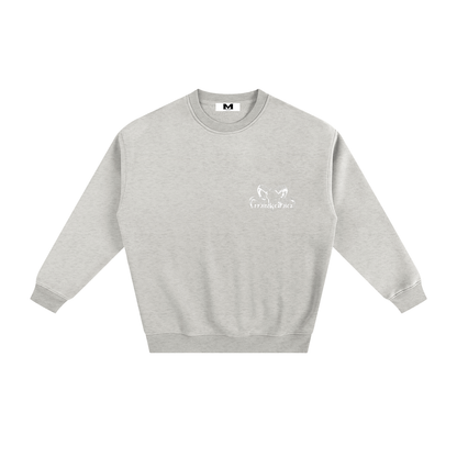 ODMPOD fleeced sweatshirt showing a cozy, soft fabric in a relaxed fit, perfect for casual wear.