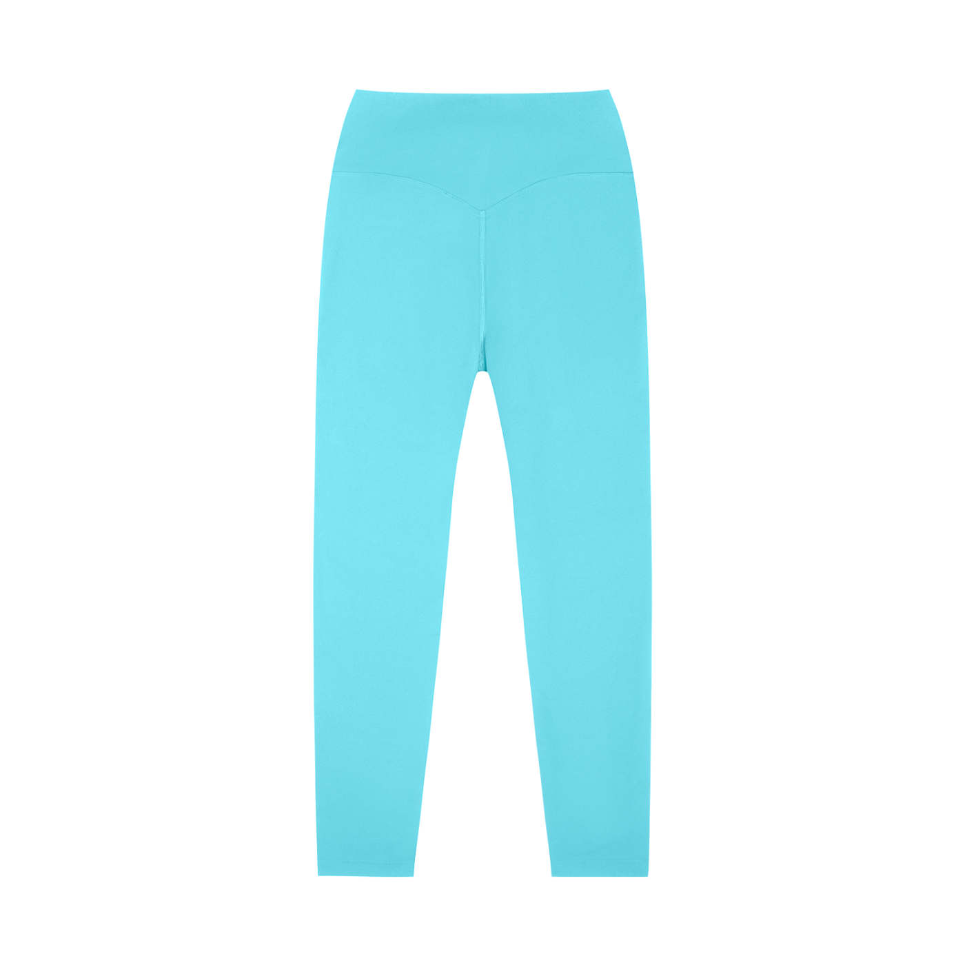 ODMPOD high-waisted yoga leggings in black, stretchable fabric, shown on a model with a comfortable fit for active wear.