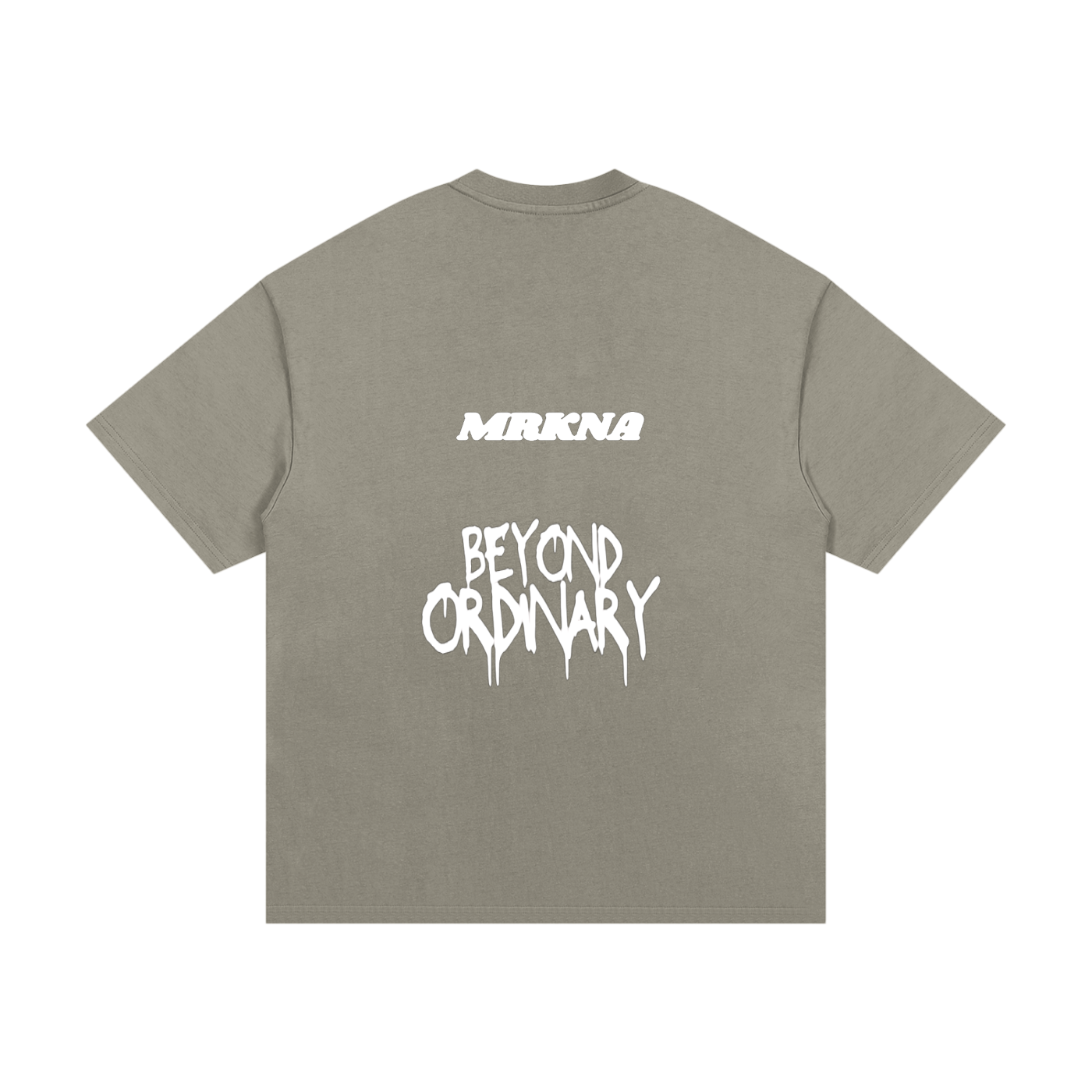 ODMPOD Essential heavyweight cotton t-shirt, plain long sleeve in neutral color, soft and durable fabric for everyday wear