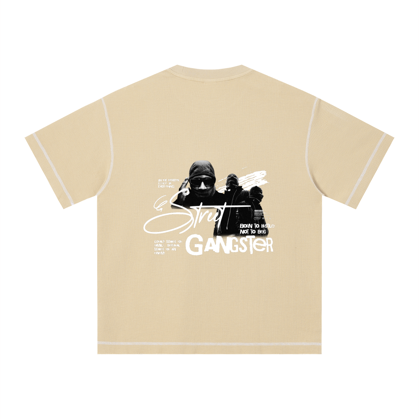 Unisex Sunfade Waffle Boxy T-Shirt