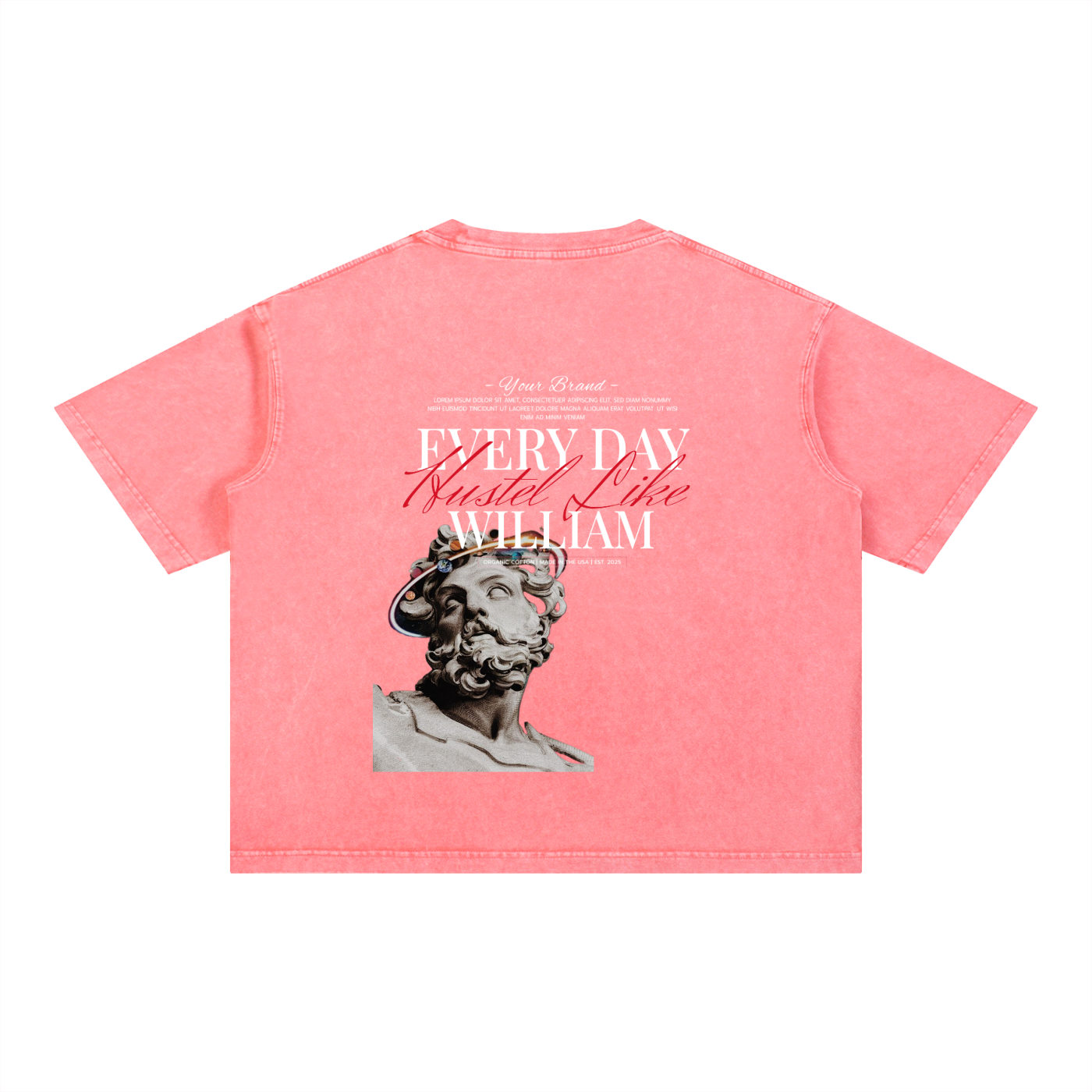 Mineral Wash Boxy Cotton T-Shirt