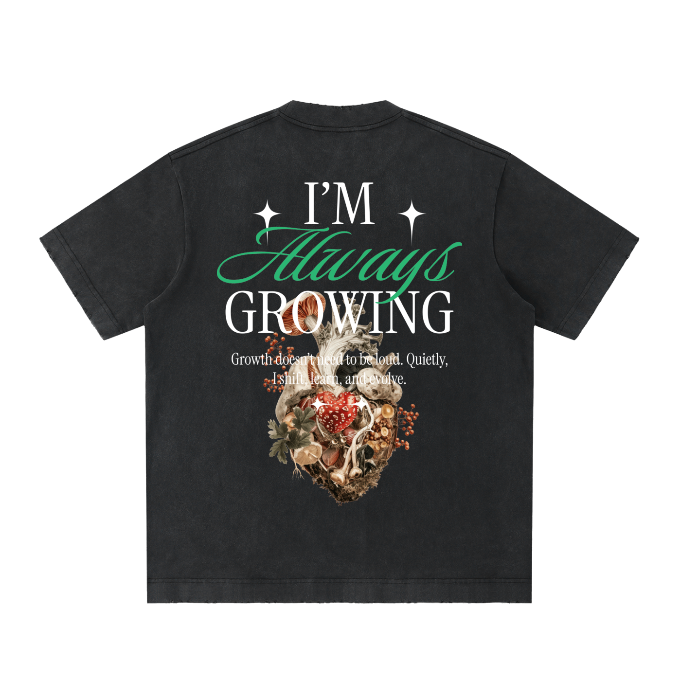 Heavyweight Vintage Washed Frayed T-Shirt