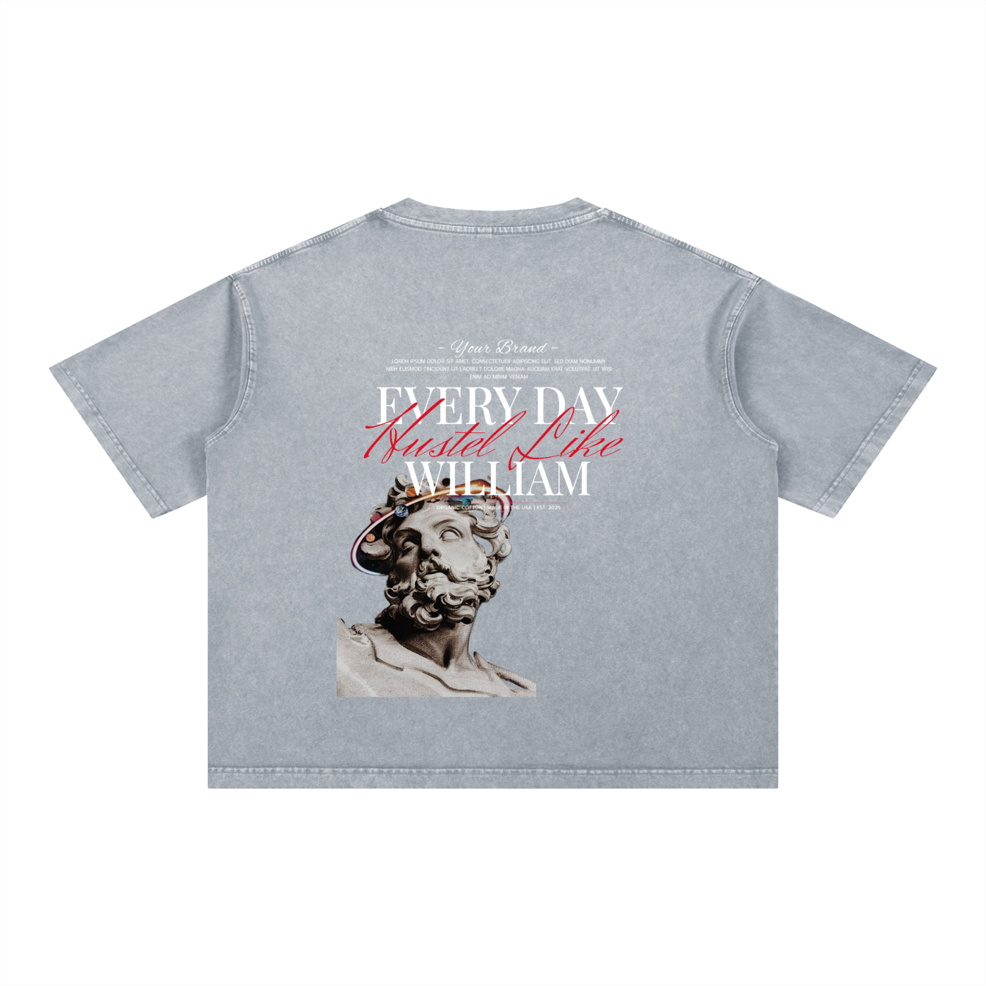 Mineral Wash Boxy Cotton T-Shirt