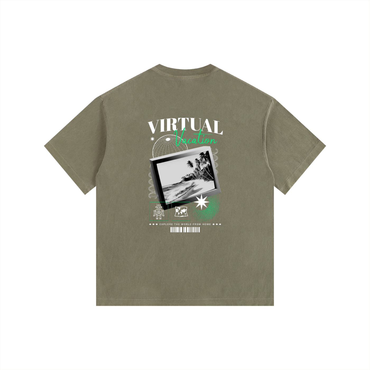 Vintage Washed Oversized Cotton T-Shirt