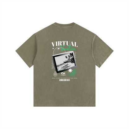 Vintage Washed Oversized Cotton T-Shirt