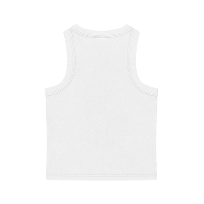 Snow Washed Tank Top by ODMPOD, casual sleeveless shirt with a soft, faded wash, featuring a relaxed fit and trendy style.
