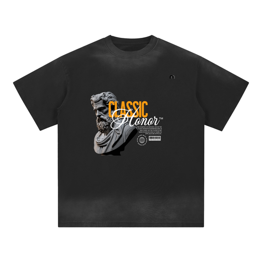 Petite Crew Neck Sunfade Edge T-Shirt