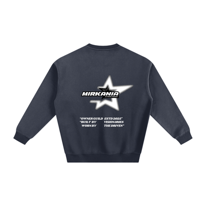 ODMPOD fleeced sweatshirt showing a cozy, soft fabric in a relaxed fit, ideal for casual wear and comfort.