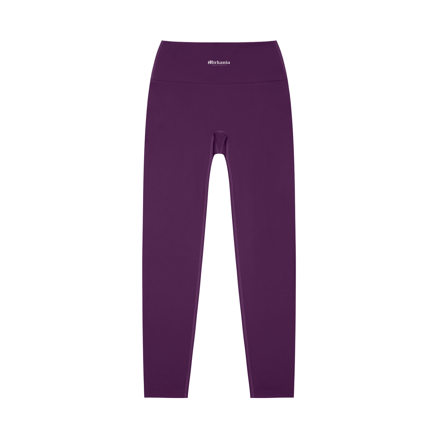 High-waisted ODMPOD yoga leggings in black, shown on a model, highlighting the stretchy fabric and snug fit for active wear.