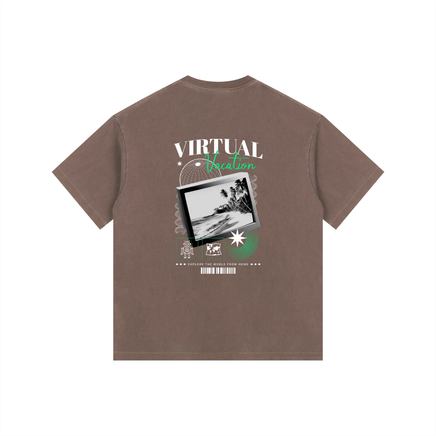 Vintage Washed Oversized Cotton T-Shirt