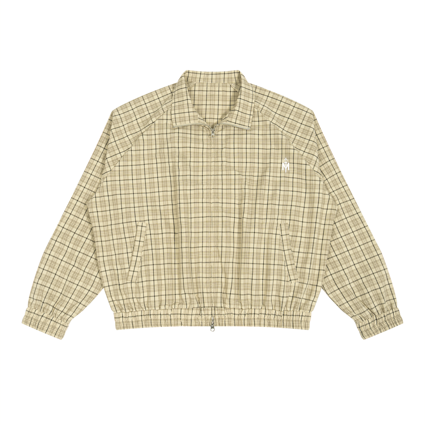 Unisex Plaid Full-Zip Track Jacket