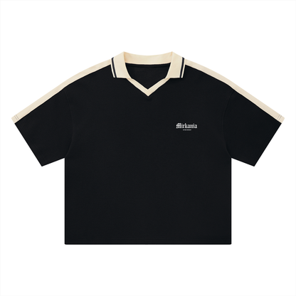 Unisex Color Block Polo Shirt