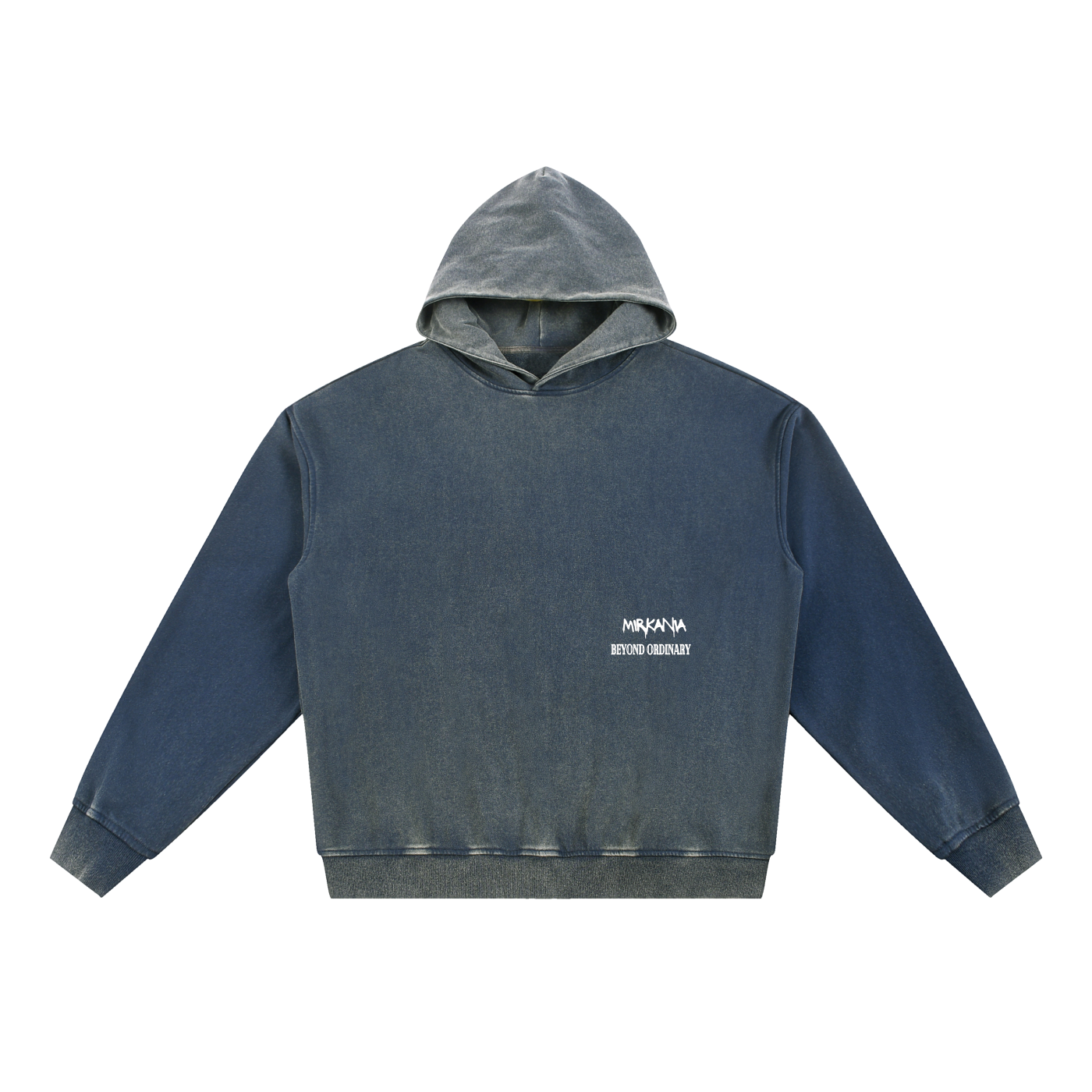Vintage Washed Gradient Fleece Hoodie