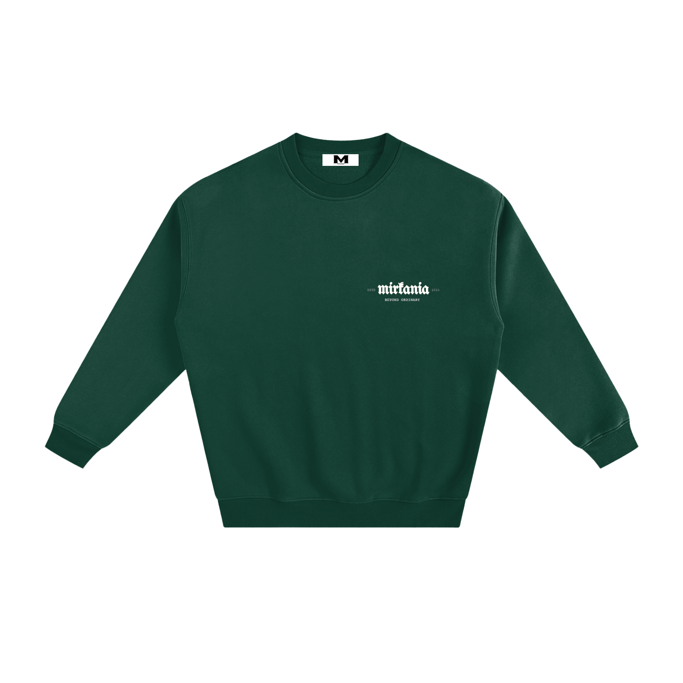 ODMPOD fleeced sweatshirt, cozy long-sleeve pullover with soft fleece lining, perfect for casual wear and added warmth.
