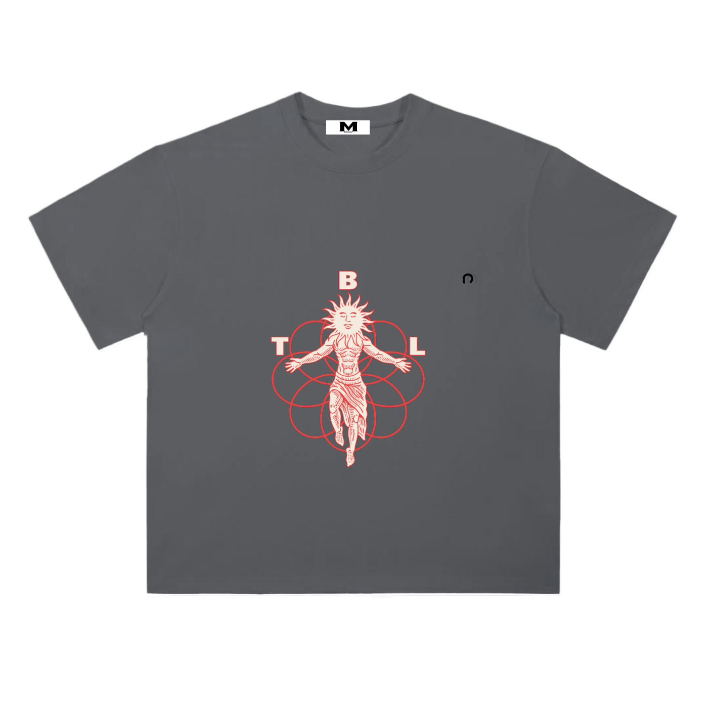 Heavyweight Drop Shoulder Cotton T-Shirt