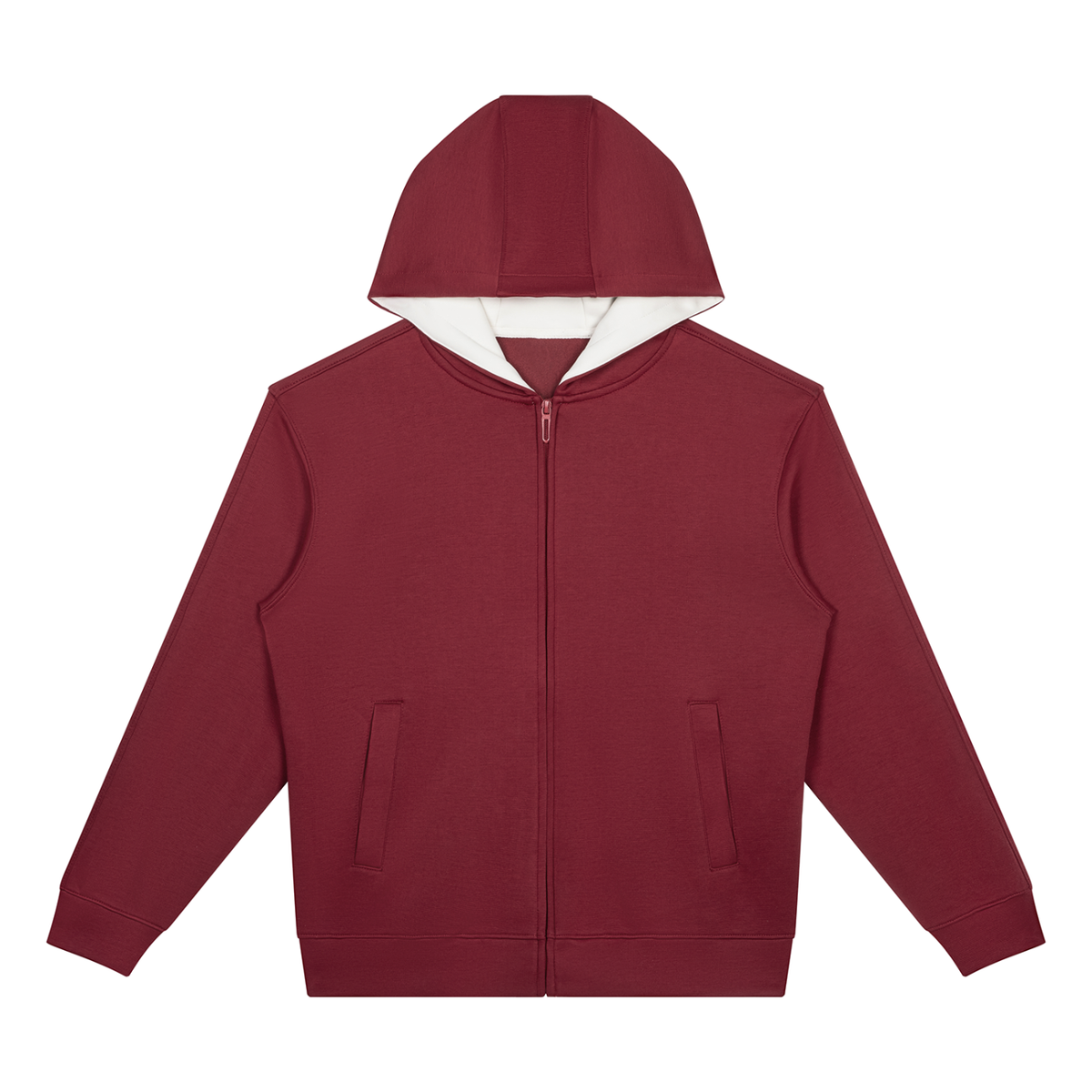 Unisex Drop Shoulder Full Zip Hoodie