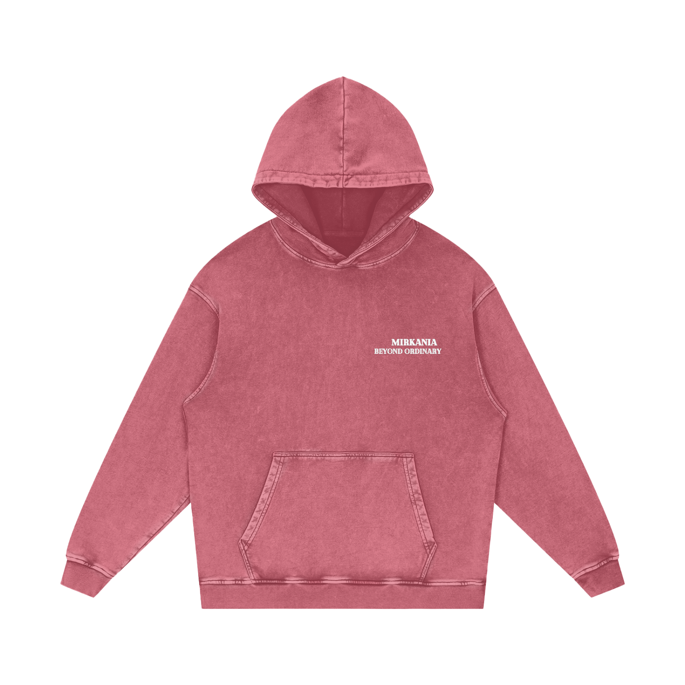 ODMPOD snow washed loose cotton hoodie, soft fabric with a relaxed fit, featuring a hood and casual style.