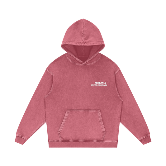 Snow Washed Loose Cotton Hoodie