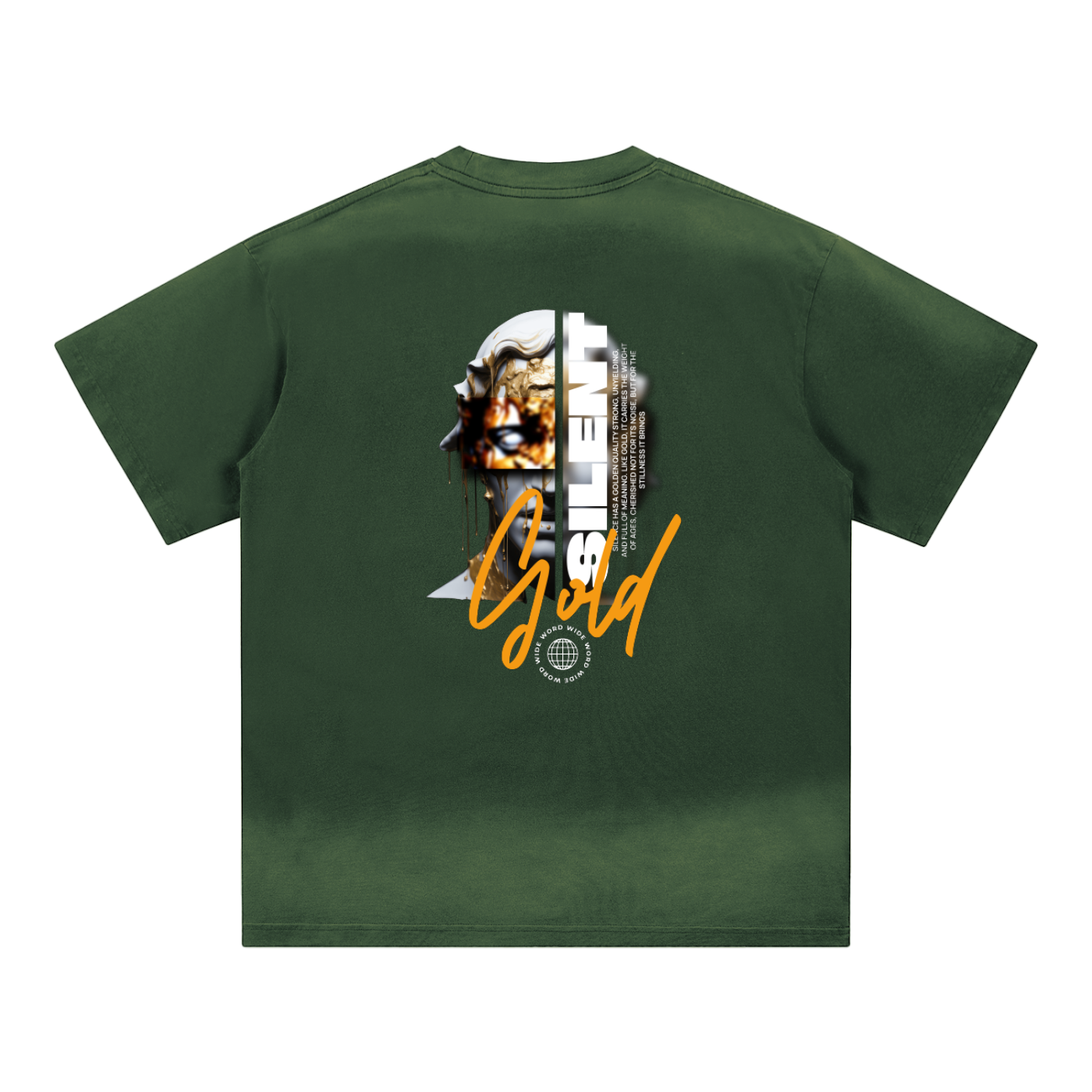 Petite Crew Neck Sunfade Edge T-Shirt