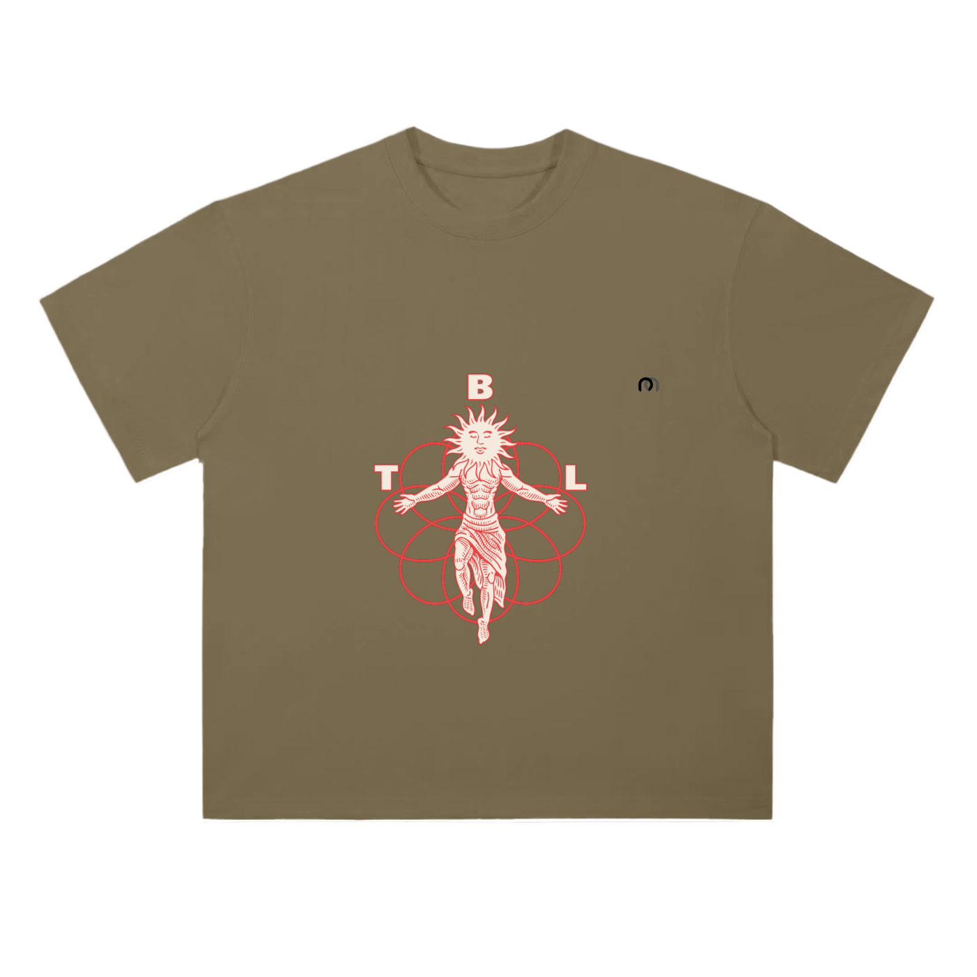 Heavyweight Drop Shoulder Cotton T-Shirt