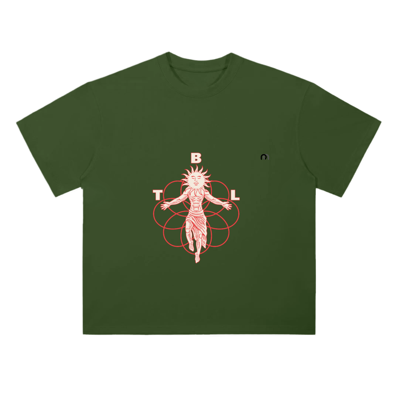 Heavyweight Drop Shoulder Cotton T-Shirt