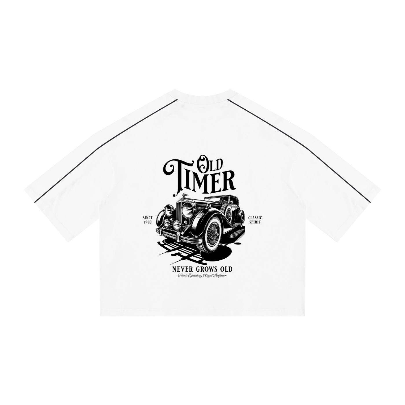 Unisex Heavyweight Boxy Piping T-Shirt