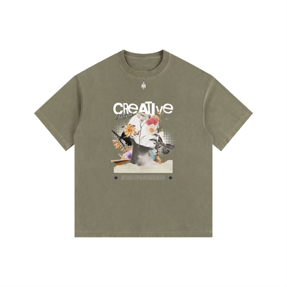 Vintage Washed Oversized Cotton T-Shirt