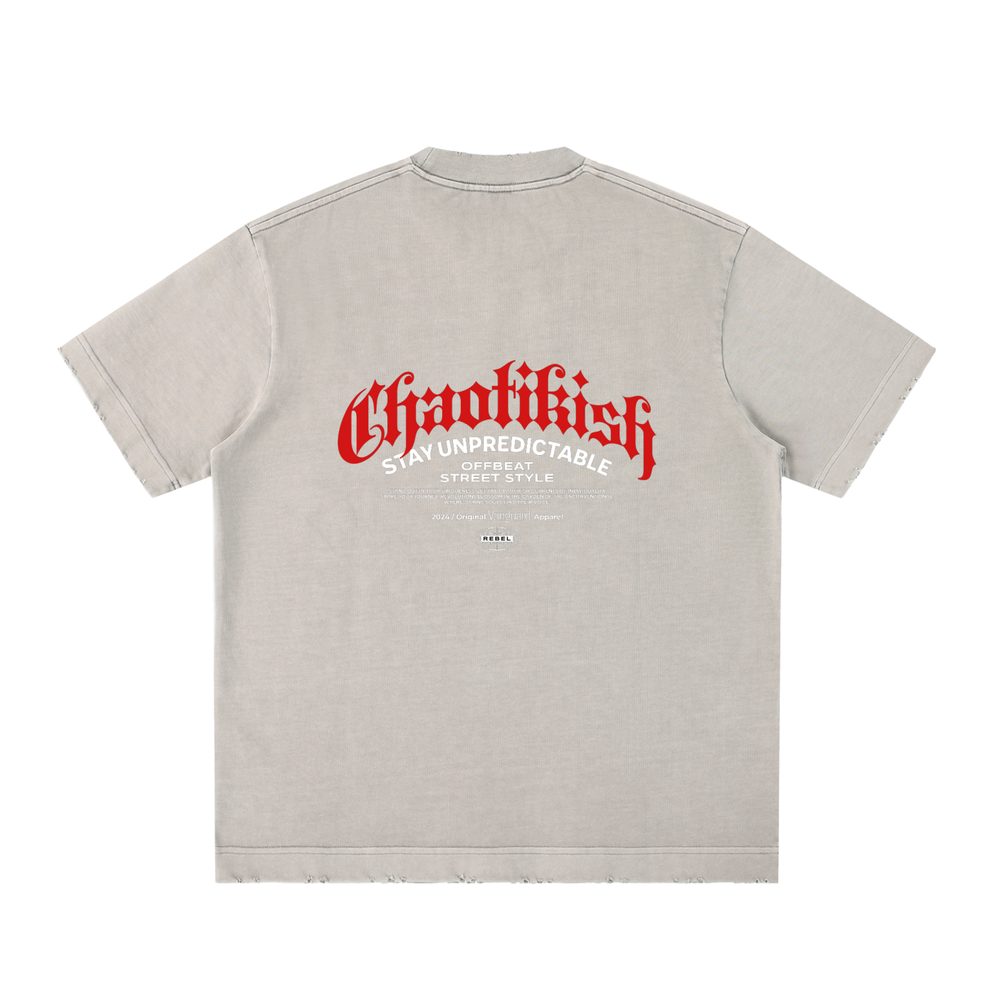 Heavyweight Vintage Washed Frayed T-Shirt