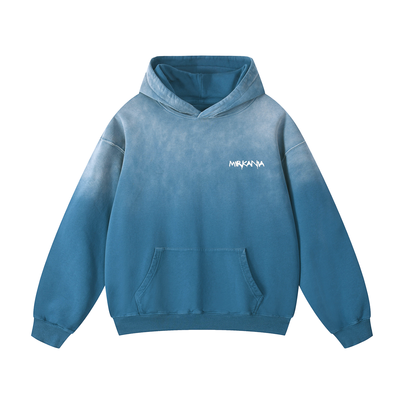 ODMPOD heavyweight sunfade oversized hoodie shown on model, with soft fabric and relaxed fit in a sun-drenched fade design.
