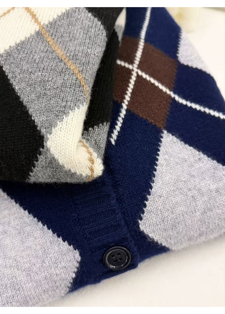 Lingge round neck sweater