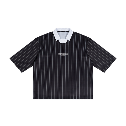 Unisex Pinstripe Collared Soccer Jersey