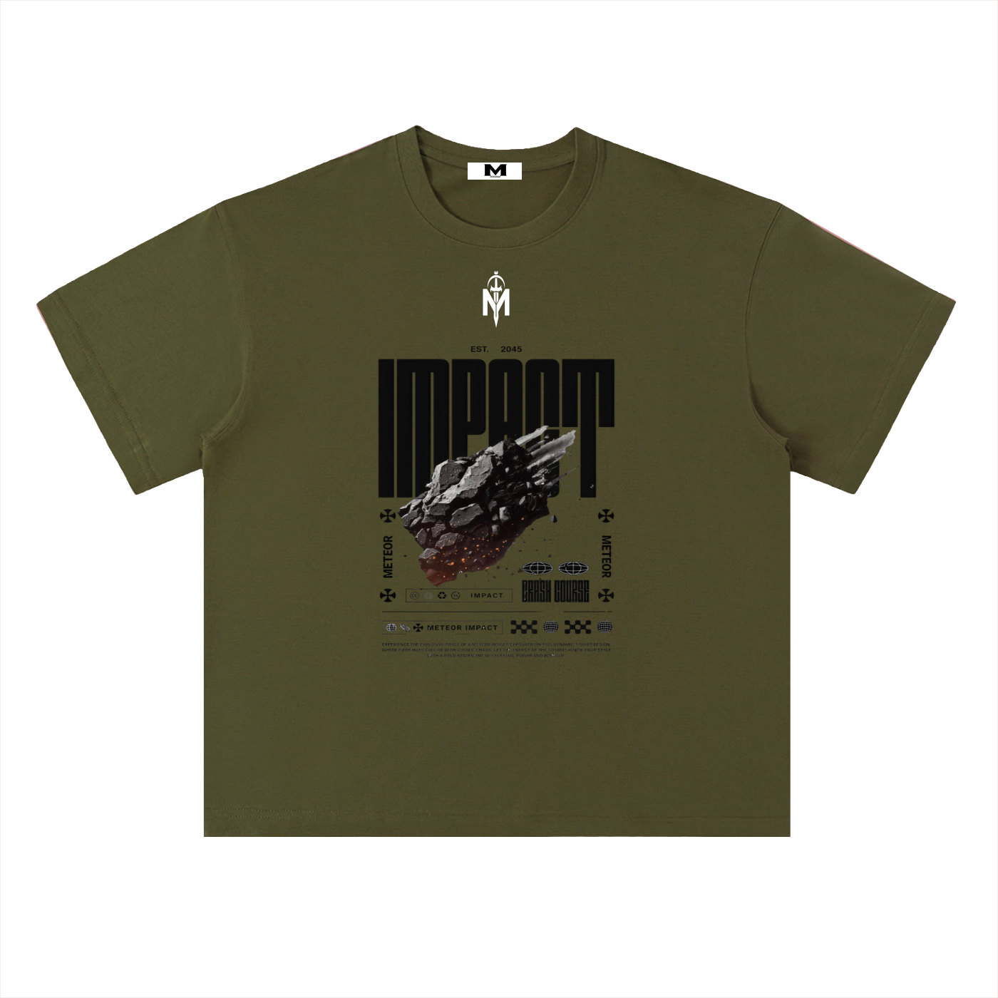 Heavyweight Drop Shoulder Cotton T-Shirt