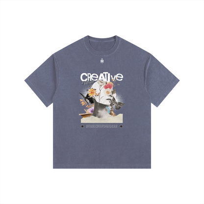 Vintage Washed Oversized Cotton T-Shirt