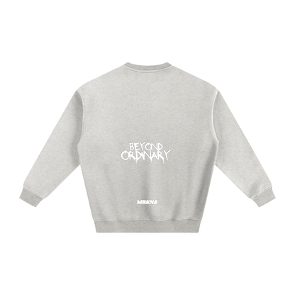 ODMPOD fleeced sweatshirt, cozy and warm, shown in soft fabric with a relaxed fit, suitable for casual wear.