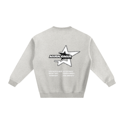 ODMPOD fleeced sweatshirt showing a cozy, soft fabric with long sleeves and a relaxed fit in a casual style.