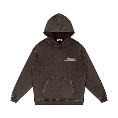 Snow Washed Loose Cotton Hoodie by ODMPOD featuring a relaxed fit, soft cotton fabric, and a cozy hooded design.