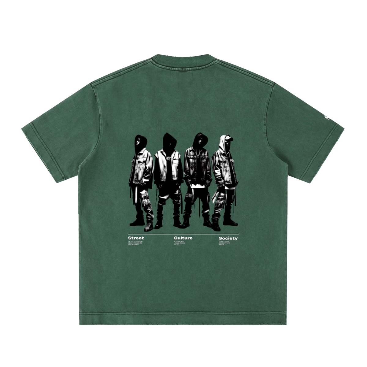 Heavyweight Vintage Washed Frayed T-Shirt