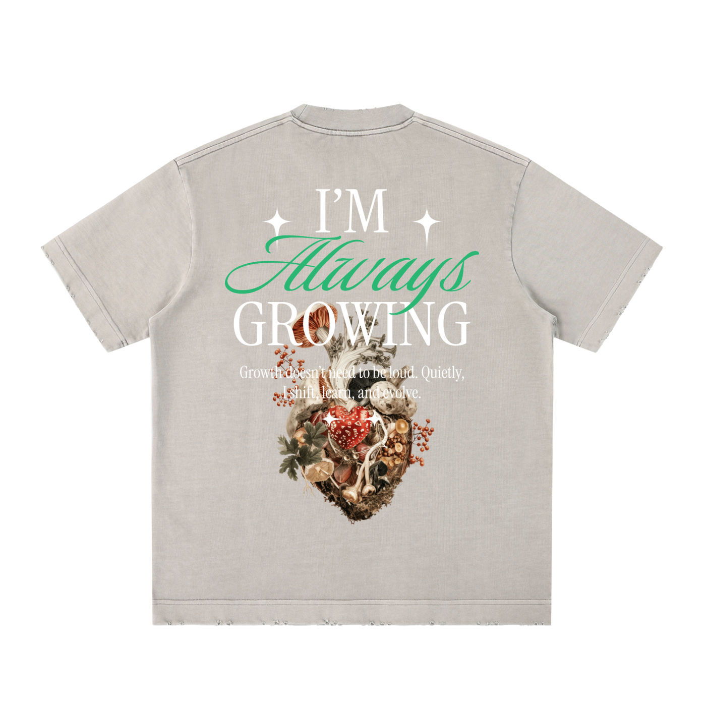 Heavyweight Vintage Washed Frayed T-Shirt