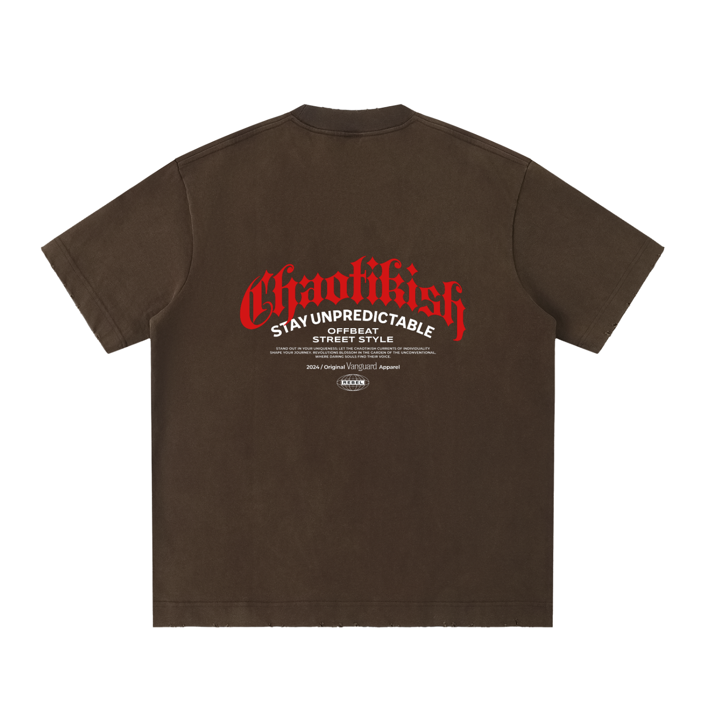 Heavyweight Vintage Washed Frayed T-Shirt