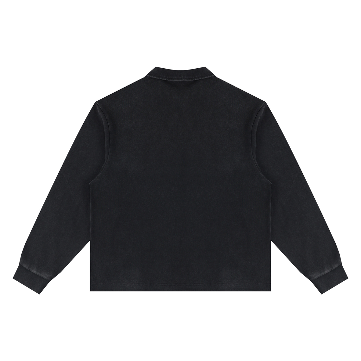 Unisex Loose Long Sleeve Polo Shirt