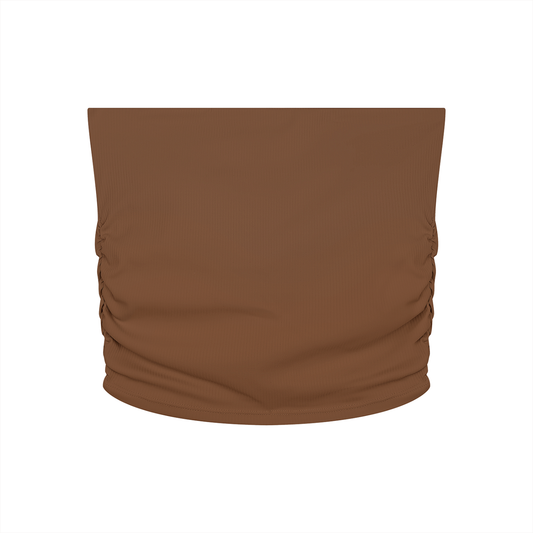 Women’s Ruched Cropped Yoga Tube Top