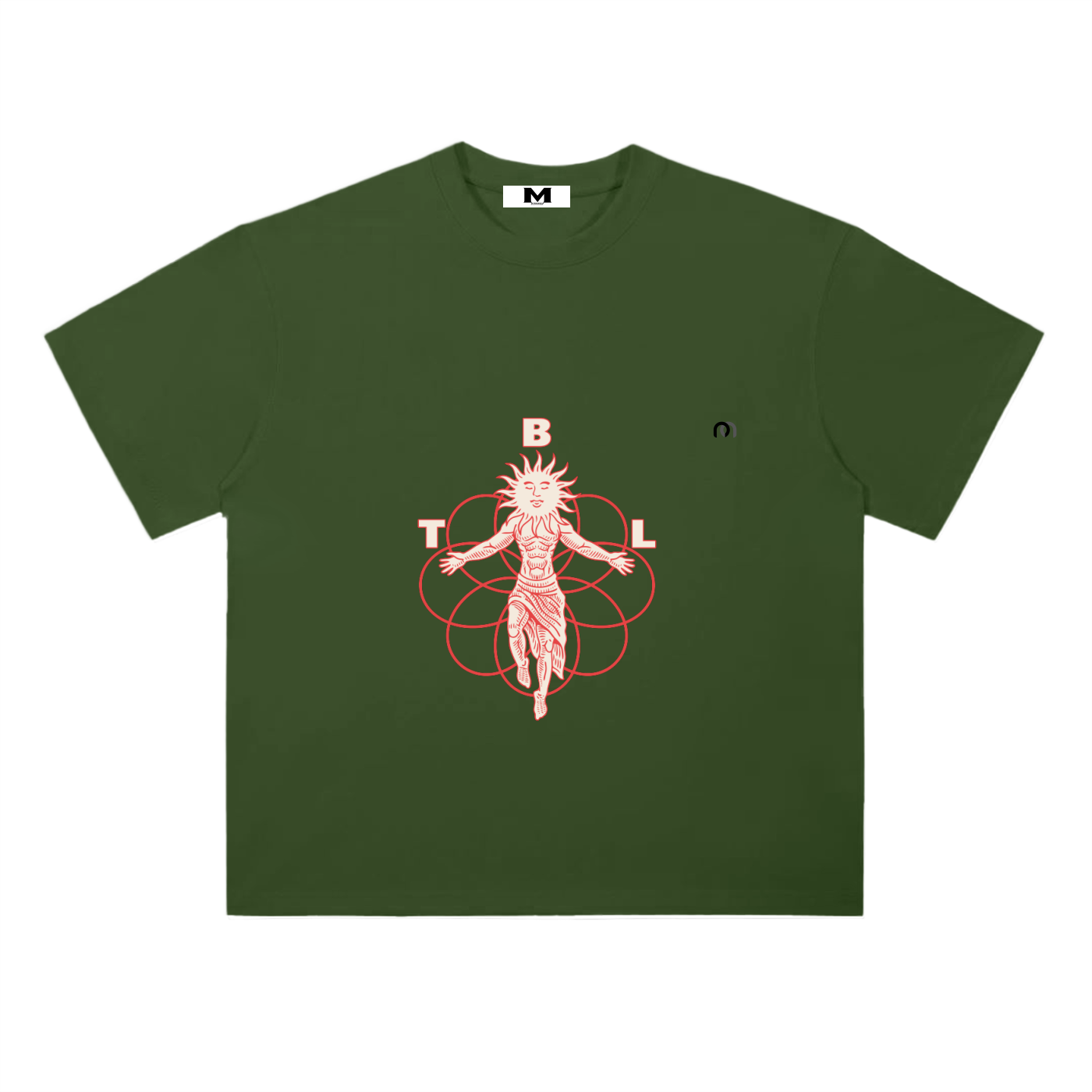 Heavyweight Drop Shoulder Cotton T-Shirt