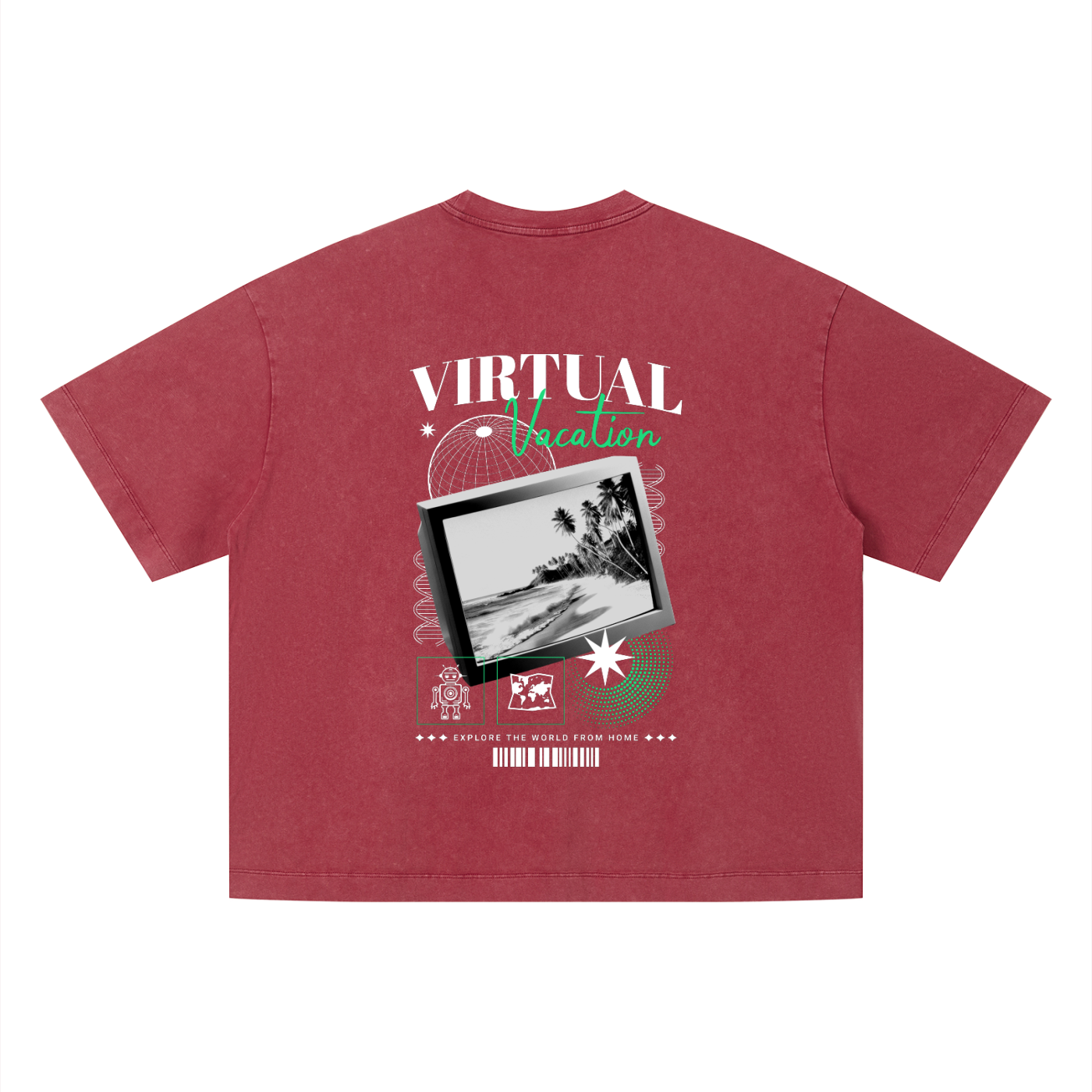 Unisex Vintage Wash Boxy T-Shirt