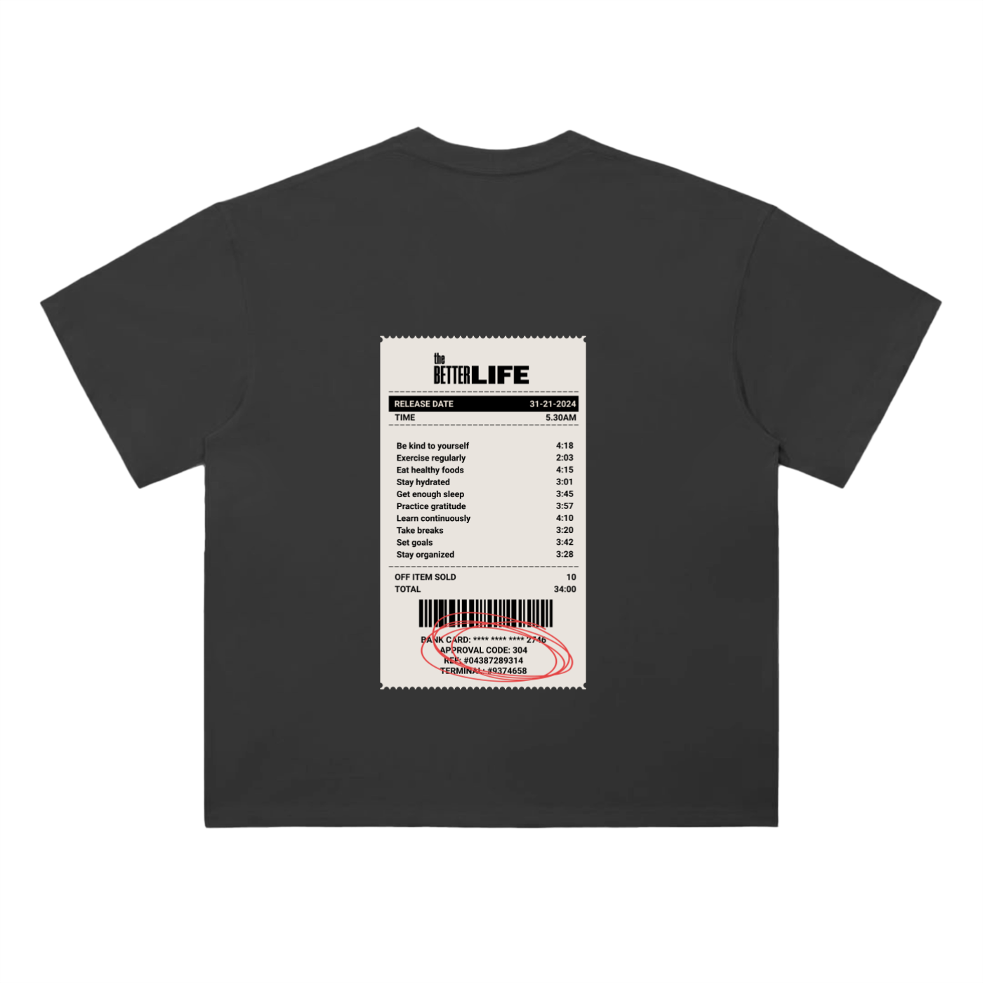 Heavyweight Drop Shoulder Cotton T-Shirt