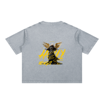 Mineral Wash Boxy Cotton T-Shirt