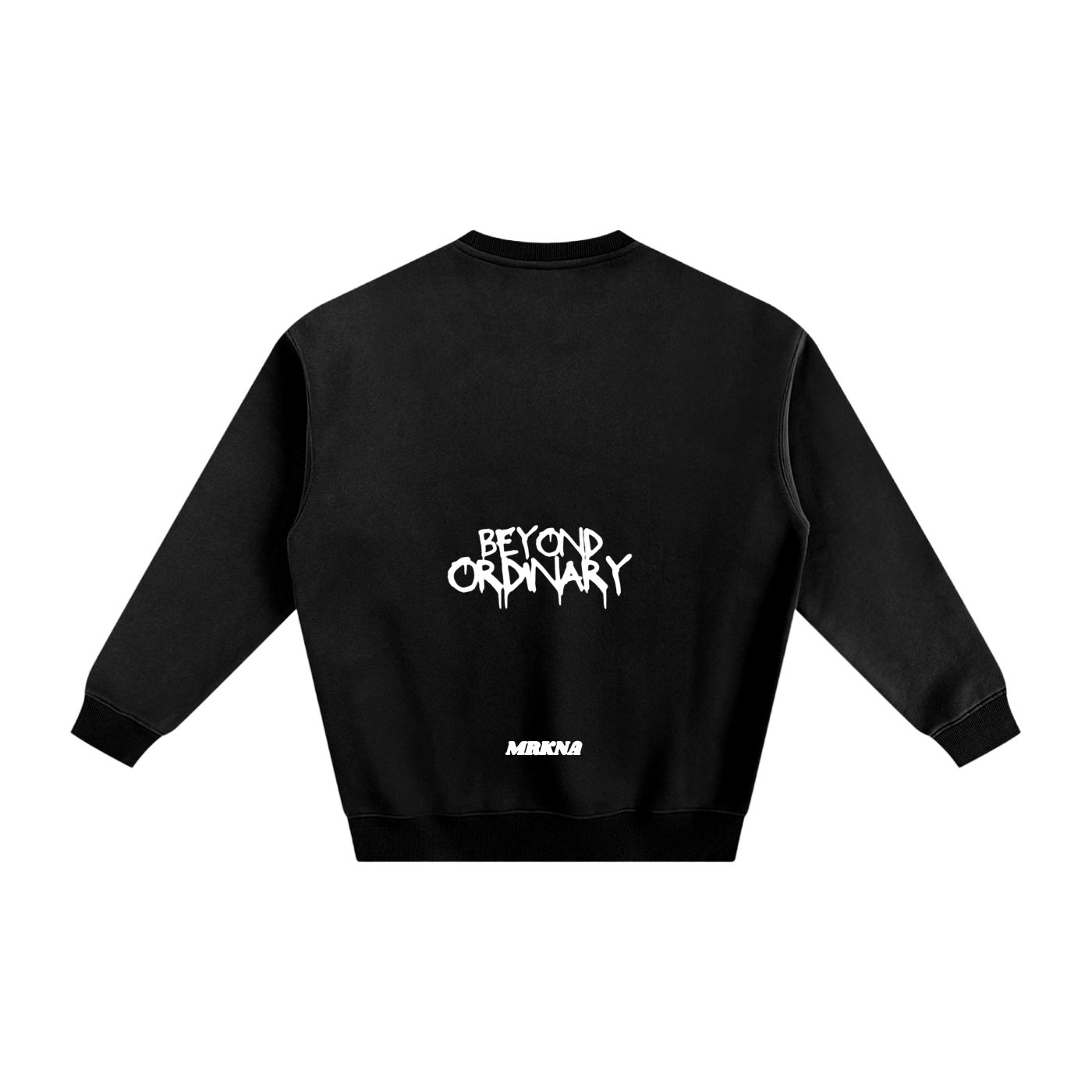 ODMPOD fleeced sweatshirt, cozy and soft with a classic fit, shown in a neutral color on a model.